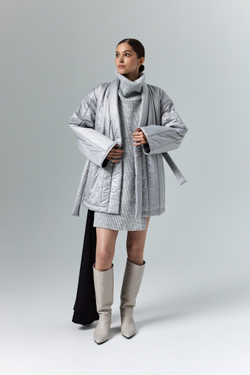 Пуховик - Кимоно укороченный