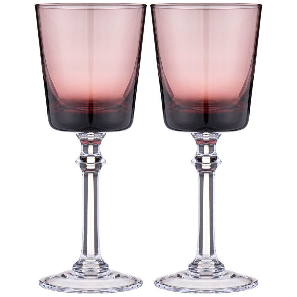 НАБОР БОКАЛОВ ДЛЯ ВИНА ИЗ 2 ШТ "TRENDY" PURPLE 305 МЛ