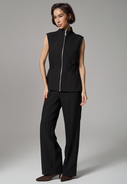 Жилет на молнии черный