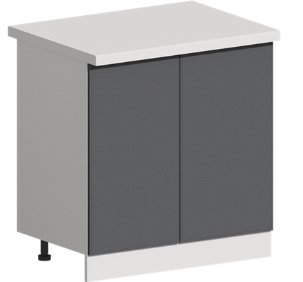 Кухня Модуль ШН 800 Графит / Графит Софт