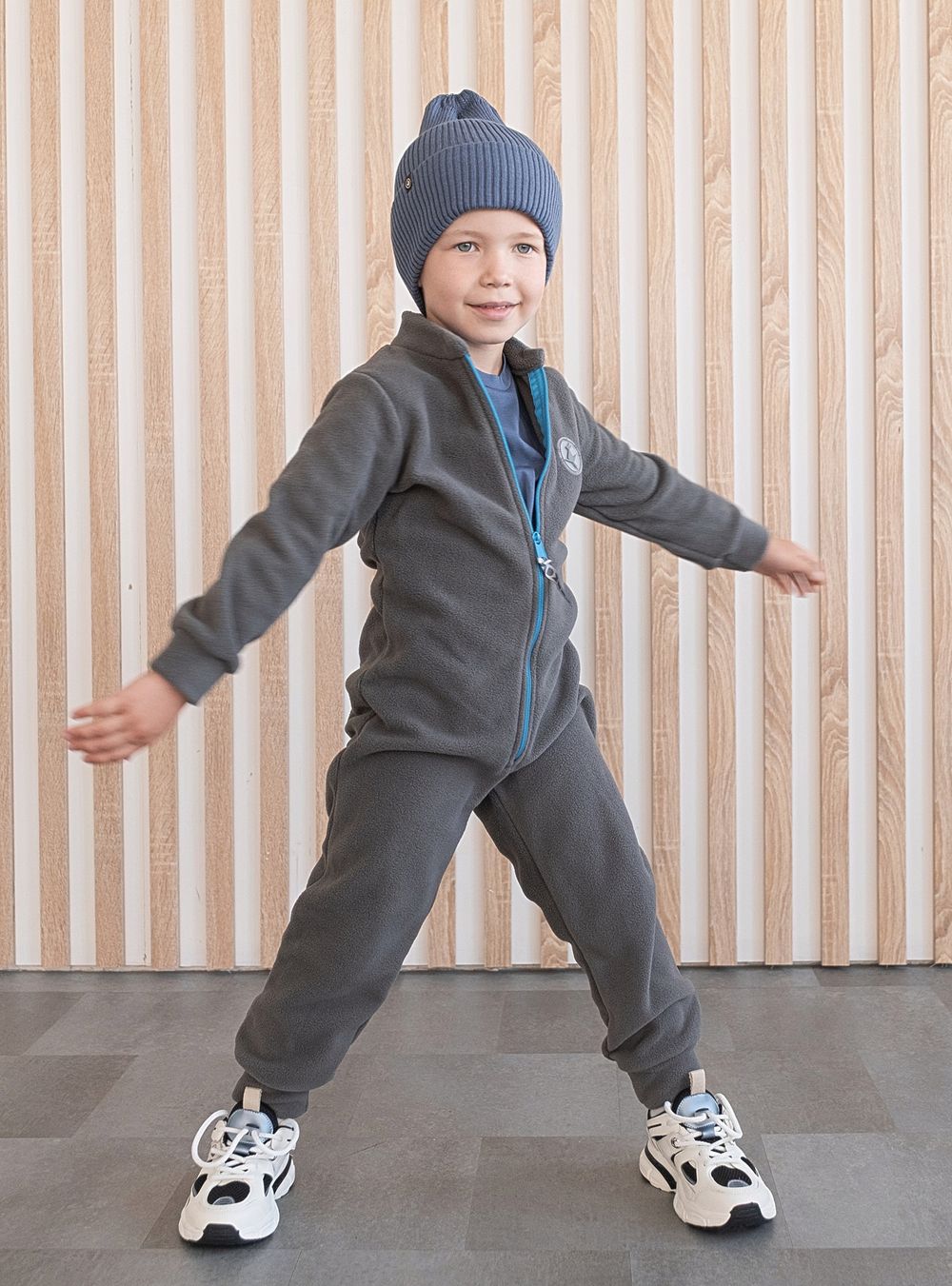 Комбинезон флисовый (Пепельный)