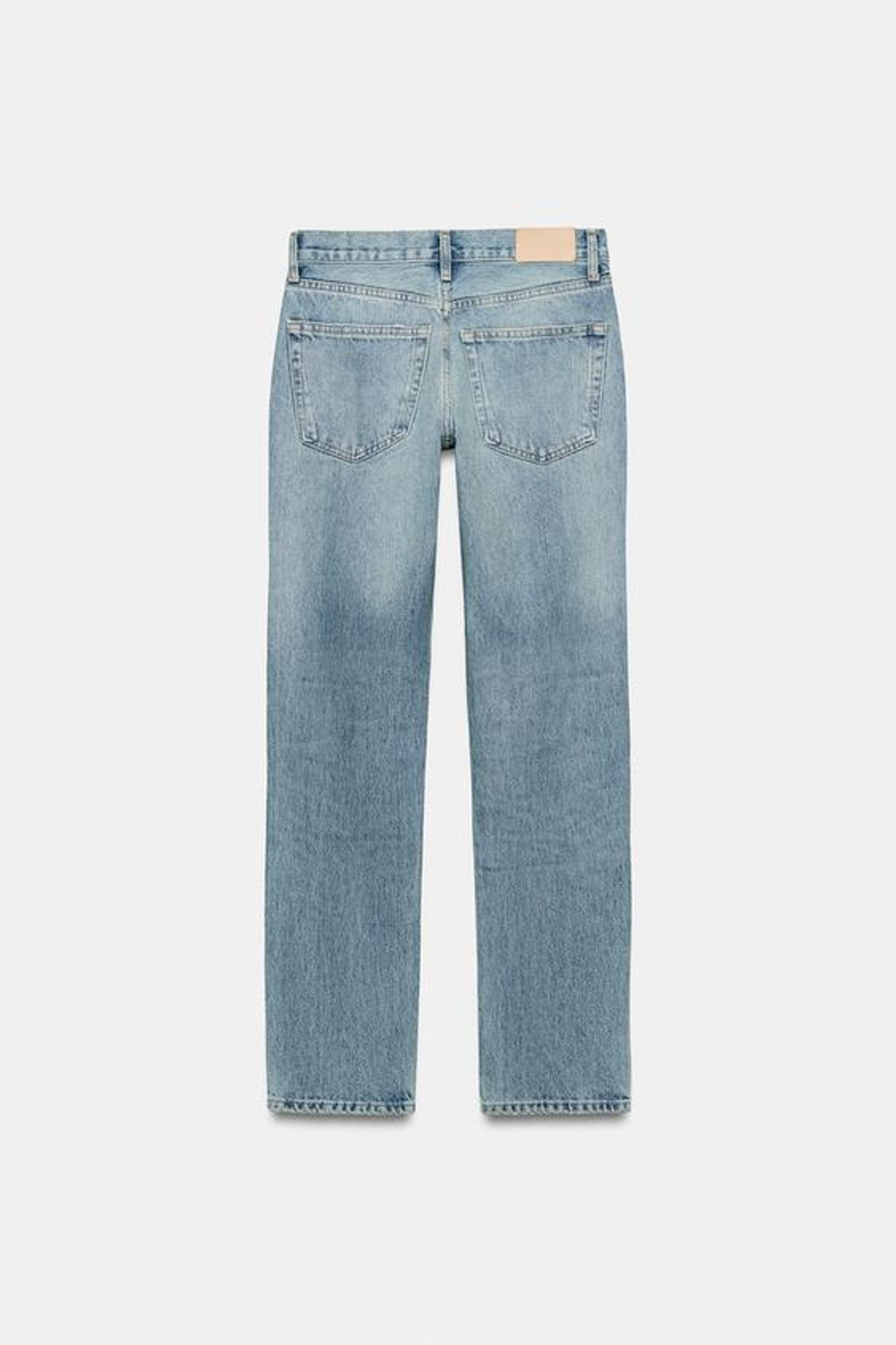 ZARA ДЖИНСЫ SLIM С НИЗКОЙ ПОСАДКОЙ — ZW COLLECTION, ГОЛУБОЙ