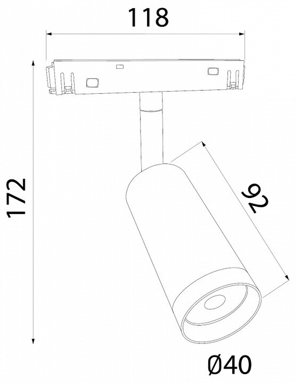 Трековый светильник Elektrostandard 85507/01 белый