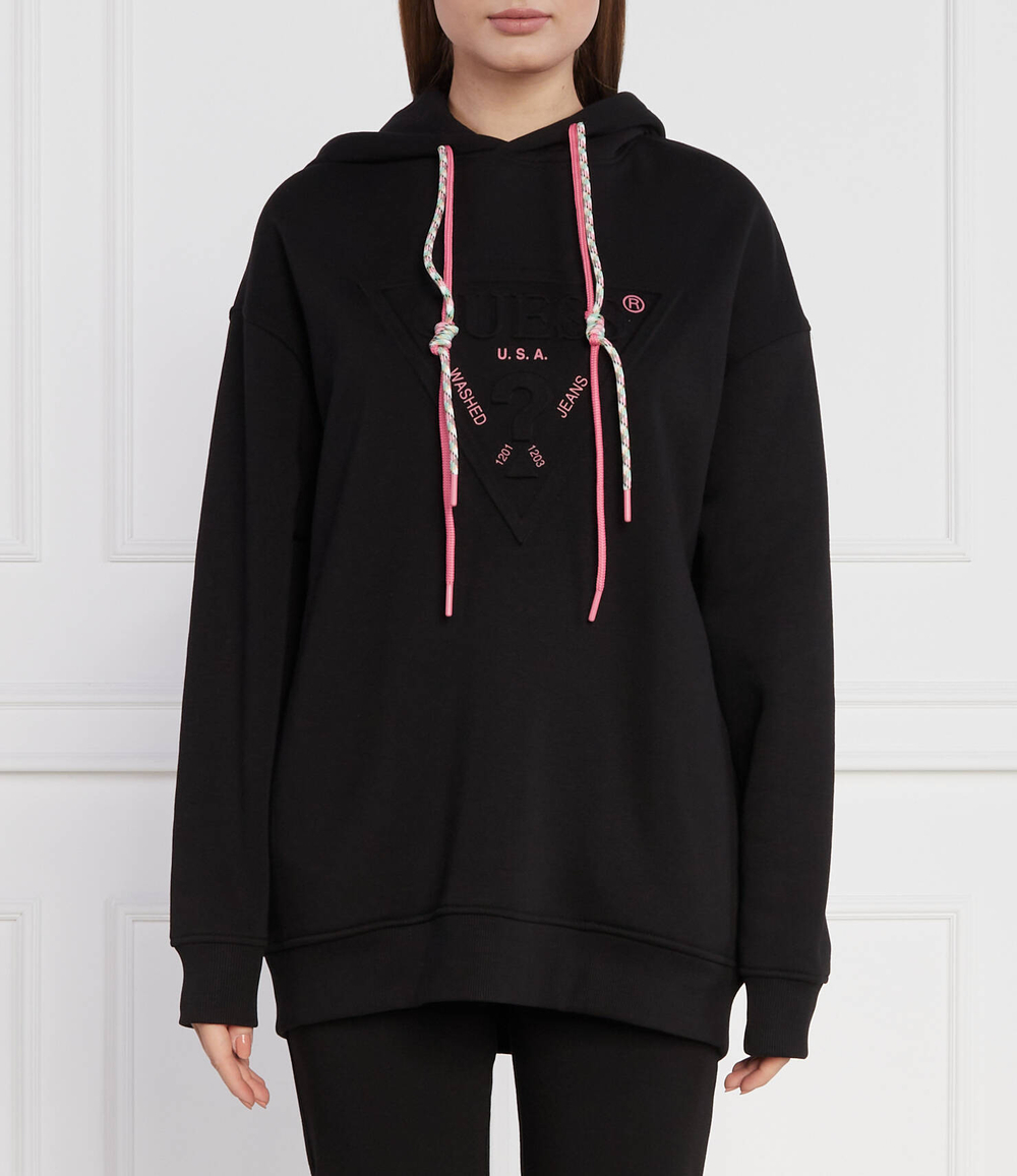Худи HOODY TRIANGLE GUESS - черный(W3YQ09 K9Z21)