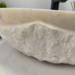 Раковина из оникса Oval White Marmo Wave OO-62533 58*38*15