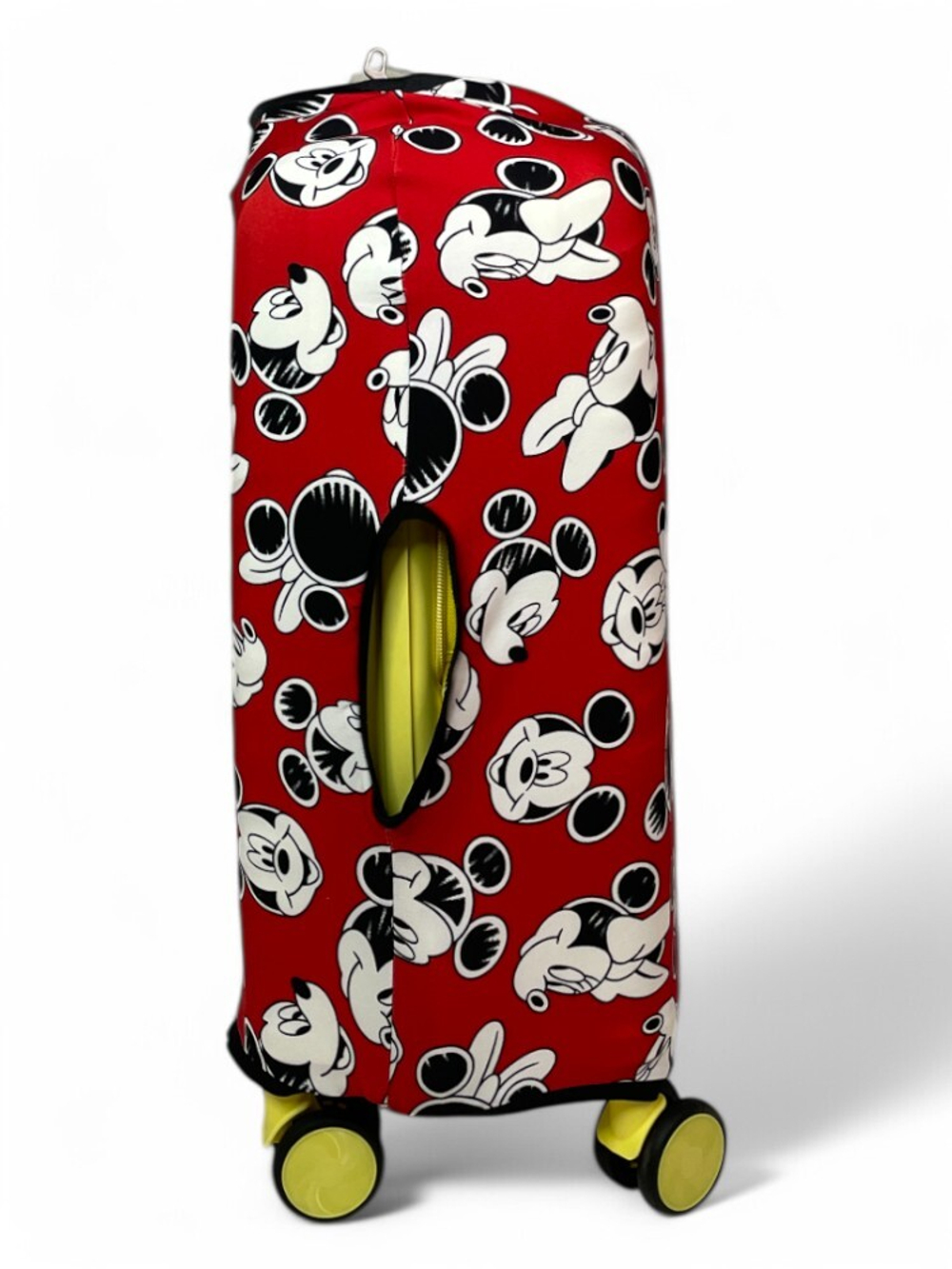 Чехол на чемодан 20", цвет красный/разноцветный, Микки