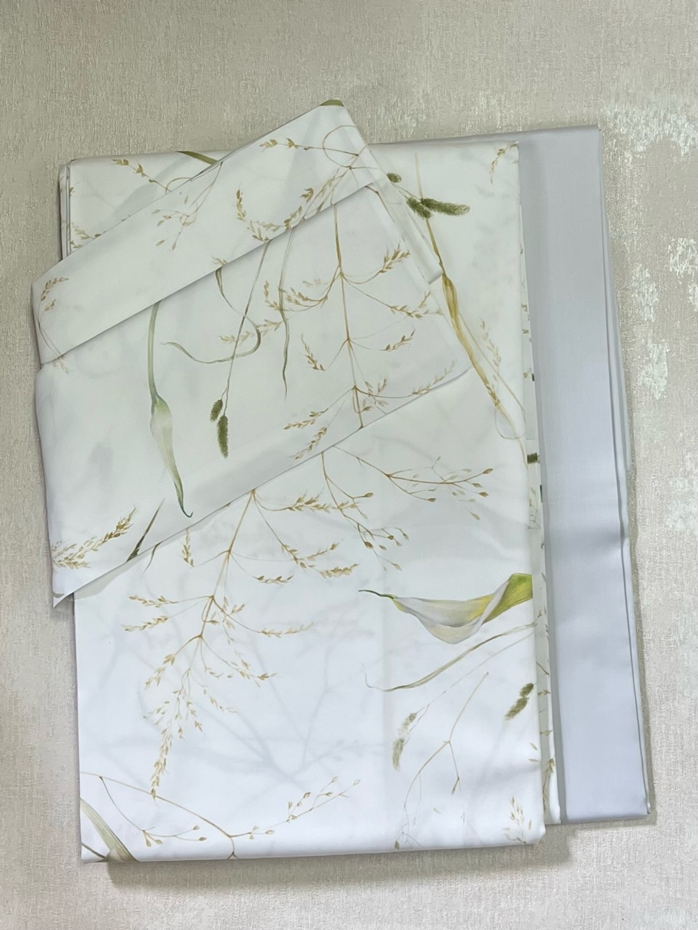 Постельное белье 2 спальное евро Mirabello Calle белое