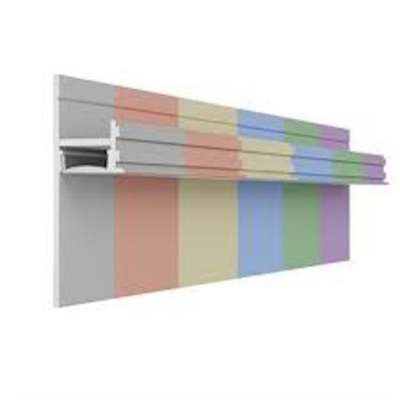 Теневой плинтус скрытого монтажа Pro Design, 7209, Любой цвет по RAL 2700 мм