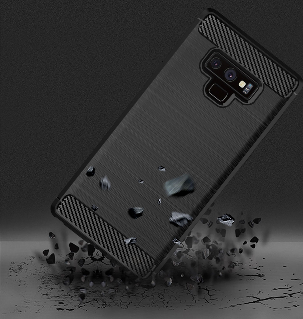 Чехол для Samsung Galaxy Note 9 цвет Black (черный), серия Carbon от Caseport