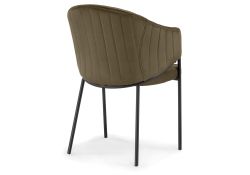 Стул на металлокаркасе Kortni сappuccino / black