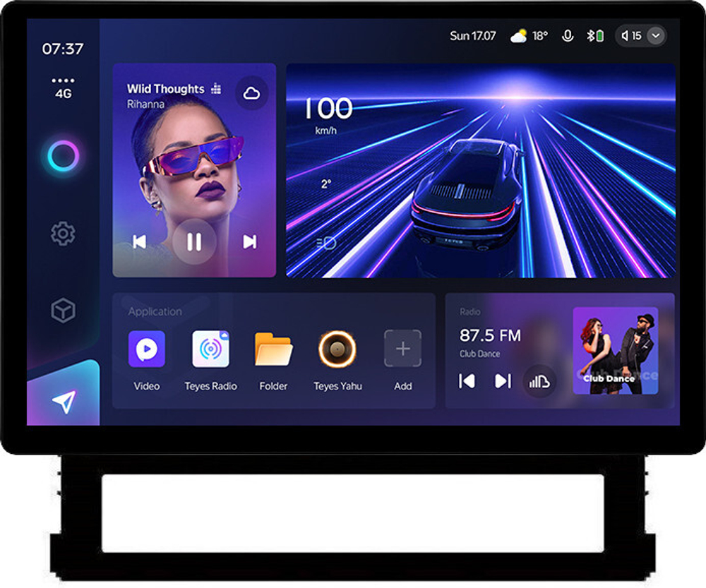 Магнитола для Toyota Land Cruiser 200 2015-2021 (без JBL) - Teyes CC3-2K монитор 13", QLED+2K, Android 10, ТОП процессор, 4G SIM-слот, CarPlay