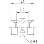 Соединение P DL10 - 16х1.5 (корпус, нерж.)