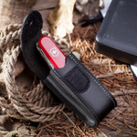 Чехол кожаный Victorinox для ножа 91 мм толщиной 2-4 уровня, черный