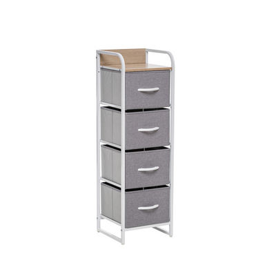 Комод Leset Ноа 4 ящ., Каркас Белый, Светло-серый