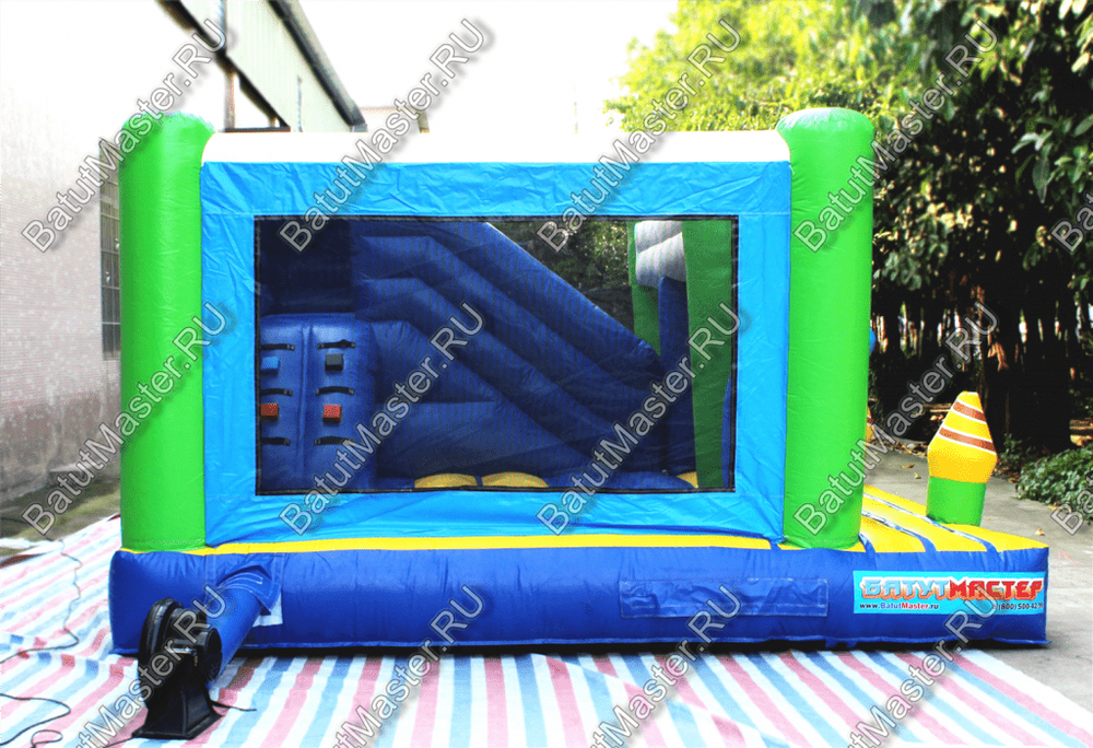 Коммерческий надувной батут "Осьминог 2", размер 5*4*2,5 м