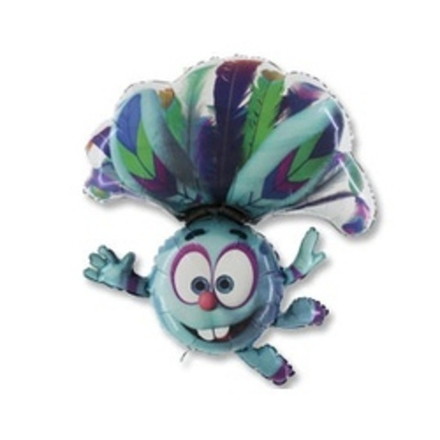 Шар (38"/96 см) Фигура, Смешарики Легенда Крош 1 шт.