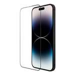 Защитное стекло "Стандарт" для iPhone 15 Pro Max Черный (Полное покрытие)