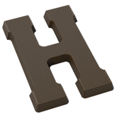 Форма для шоколадных фигур "Буквы" - H (275*135мм)