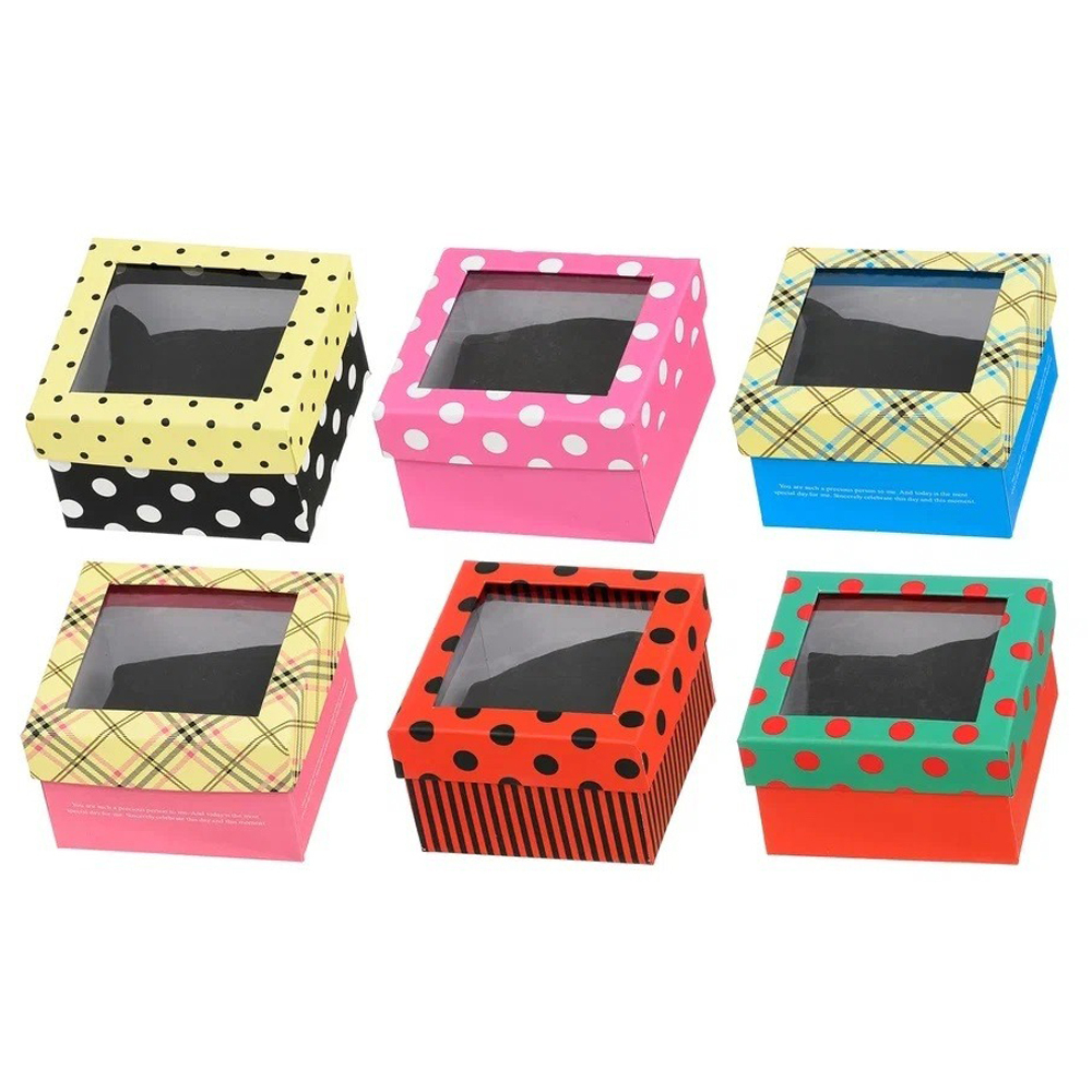 Подарочная коробка Basir, прямоугольная с крышкой, 5,5*8,5*8,5, ассорти