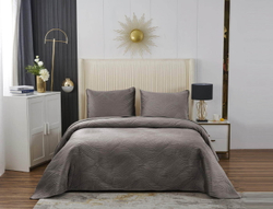 Покрывало 240х260 и 2 наволочки 50x70 Sofi De MarkO Жизель мокко