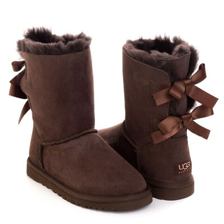 Угги Bailey Bow Short Chocolate