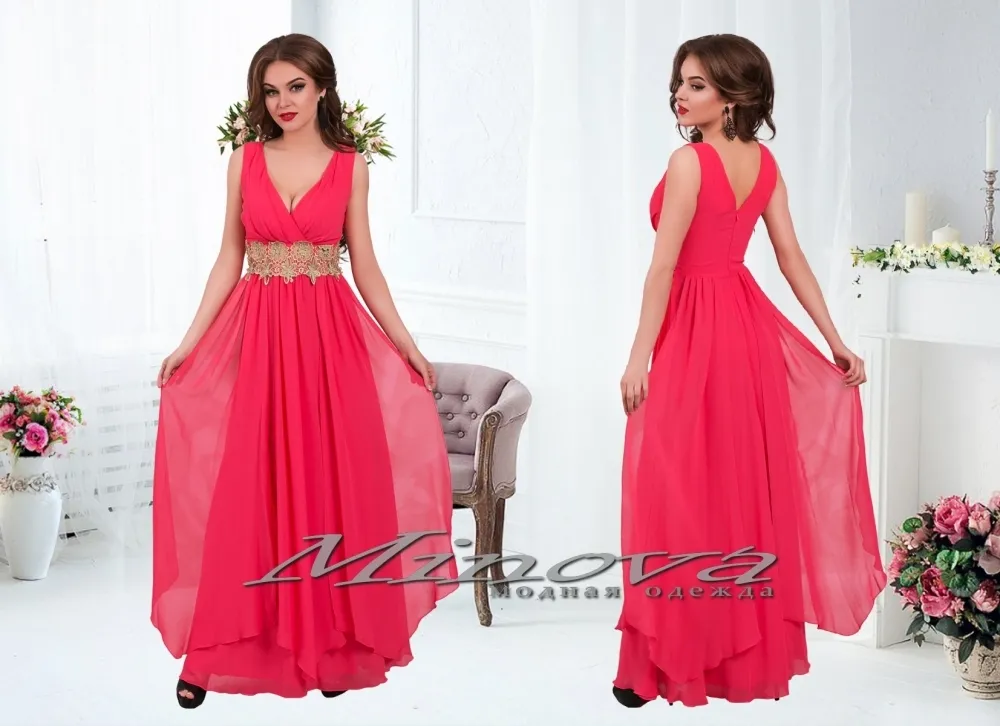 Платье 15-27 Клеопатра-коралл Minova