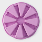 Форма силиконовая для выпечки «Кусочки торта», 27,5×27,5 см, 8 ячеек (10×6,2 см)