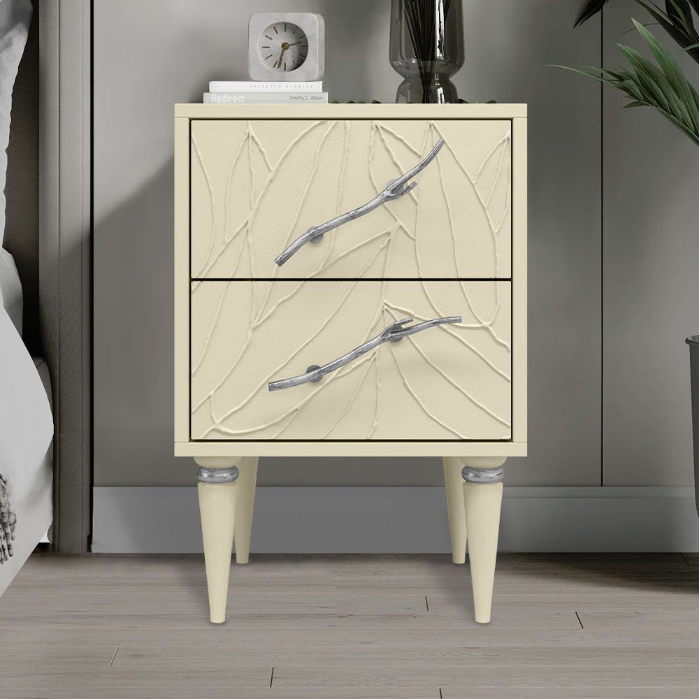 Тумба Арт Колор leaves Классик Сильвер Серый шелк