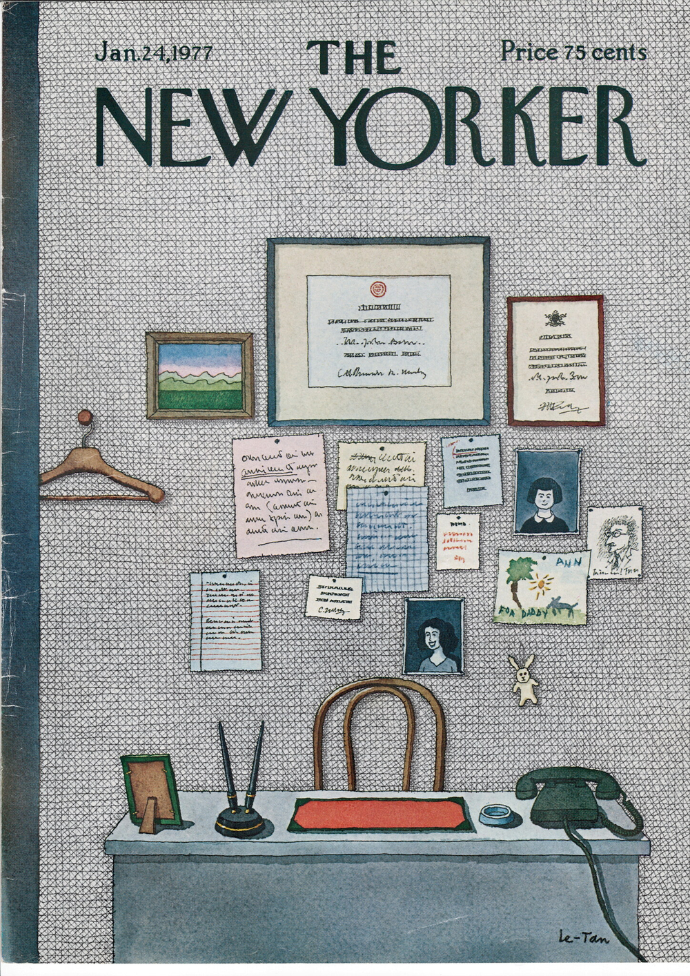 Журнал The New Yorker 24-01-1977, обложка