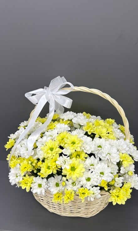 Корзина ромашек
