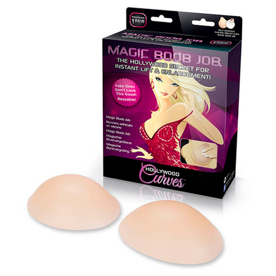 Силиконовые вкладки на клейкой основе для увеличения и коррекции формы груди MAGIC BOOB JOB (Размер: B) (Цвет: телесный)