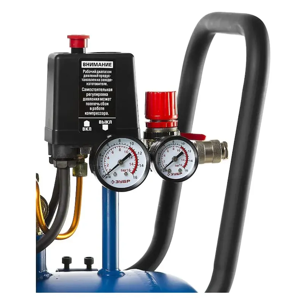 Компрессор воздушный ременной ЗУБР ЗКПМ-360-50-Р-2.2