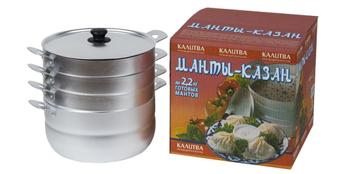 Мантоварка алюмин. 6л. с 4  сетками 2,2кг