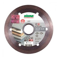 Диск алмазный по керамике Distar Decor Slim 1A1R 115х22.2мм (7009)