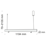 Подвесной светодиодный светильник Maytoni Puntero P068PL-L27W4K