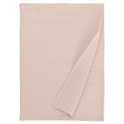 Набор из двух вафельных полотенец изо льна цвета пыльной розы из коллекции Essential, 50х70 см