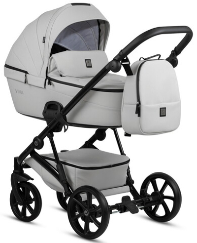 Детская коляска Tutis Viva 5 Plus Leather 2024 3 в 1 1452085 Cloud