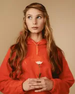 Худи Called a Garment  Wrap Женский оранжевый неон