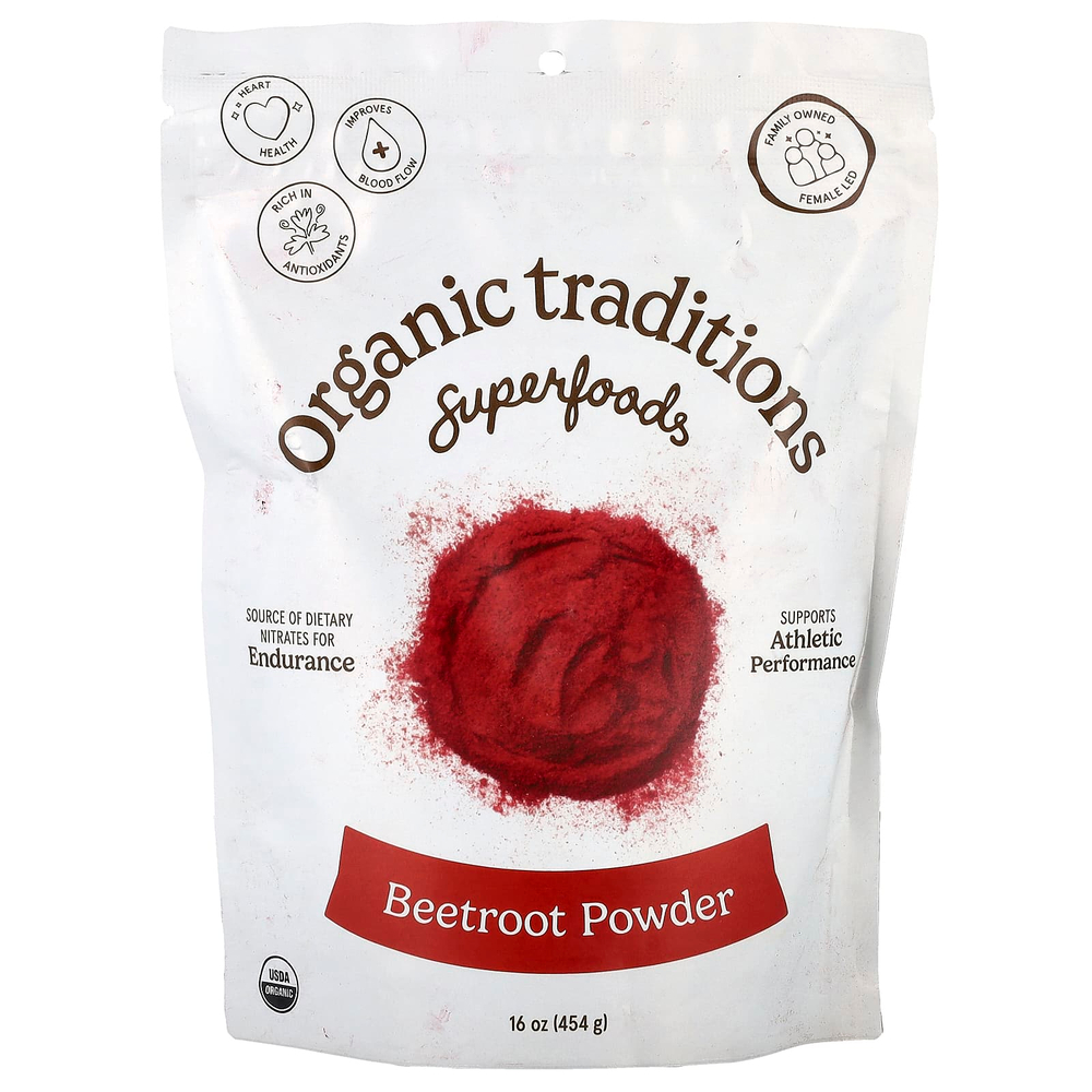 Organic Traditions, Superfoods, свекольный порошок, 454 г (16 унций)
