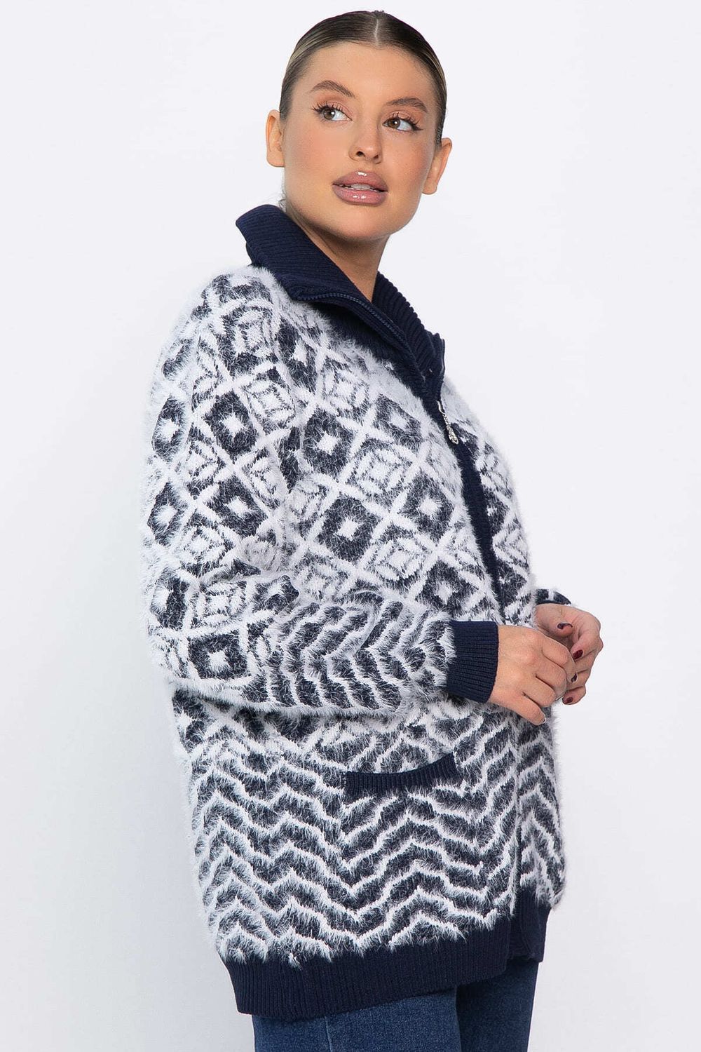 Свитер на молнии Сканди НЬЮ (синий) Б14402-20М LT Collection