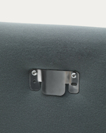 Изголовье кровати Jaira из льна и хлопка серо-коричневого цвета со съемным чехлом для кровати 180 см