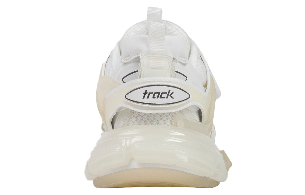 Balenciaga Track Clear Sole Low Mesh Nylon Sneakers White