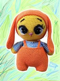 Мягкая игрушка Зайка Амигуруми