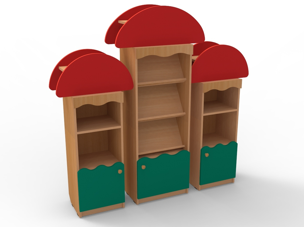 Комплект стеллажей Грибы