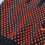 Перчатки вязаные двойные, с ПВХ-точкой, 95г, черные