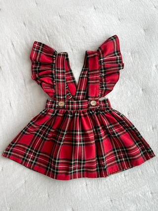 Юбка в клетку, Красный