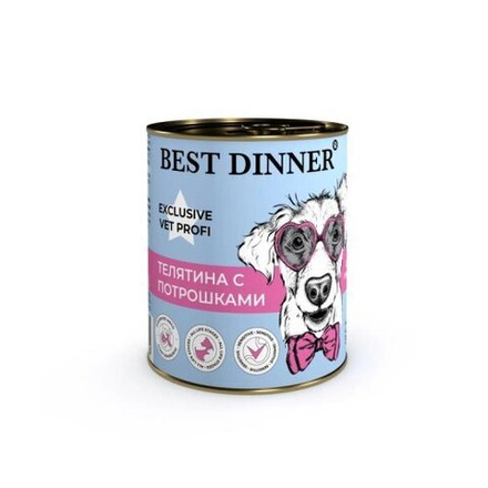 Best Dinner Vet Profi Gastro Intestinal консервы для собак "Телятина с потрошками", 0,34 кг