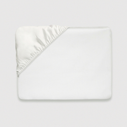 Постельное белье 2 спальное евро макси Сlaire&Caroll Jacqueline белое с бежевым кантом