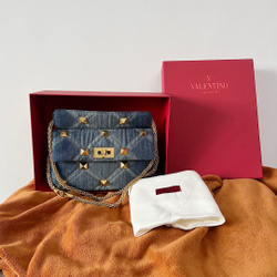 Valentino Roman Stun in Denim 25 cm