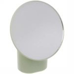 Зеркало настольное с органайзером для косметики «Beauty - Look», цвет белый, зеленый, персиковый и голубой, d-16.5см, 19см